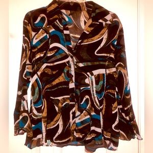 EUC New York & Co Serenade New York Blouse